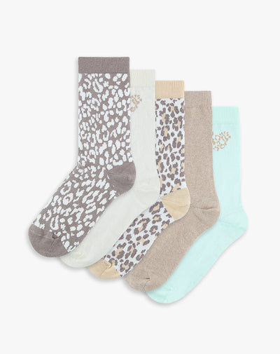 Medias niña largas pack x5 surtido