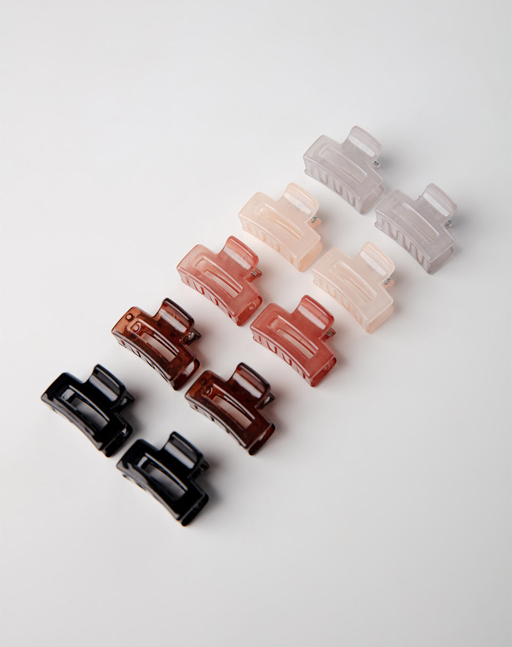 Set pinzas para el cabello x10unds surtidas