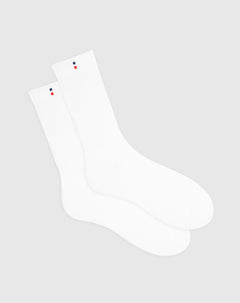 Medias hombre largas acolchadas blancas