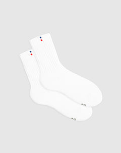 Medias niño largas acolchadas blancas