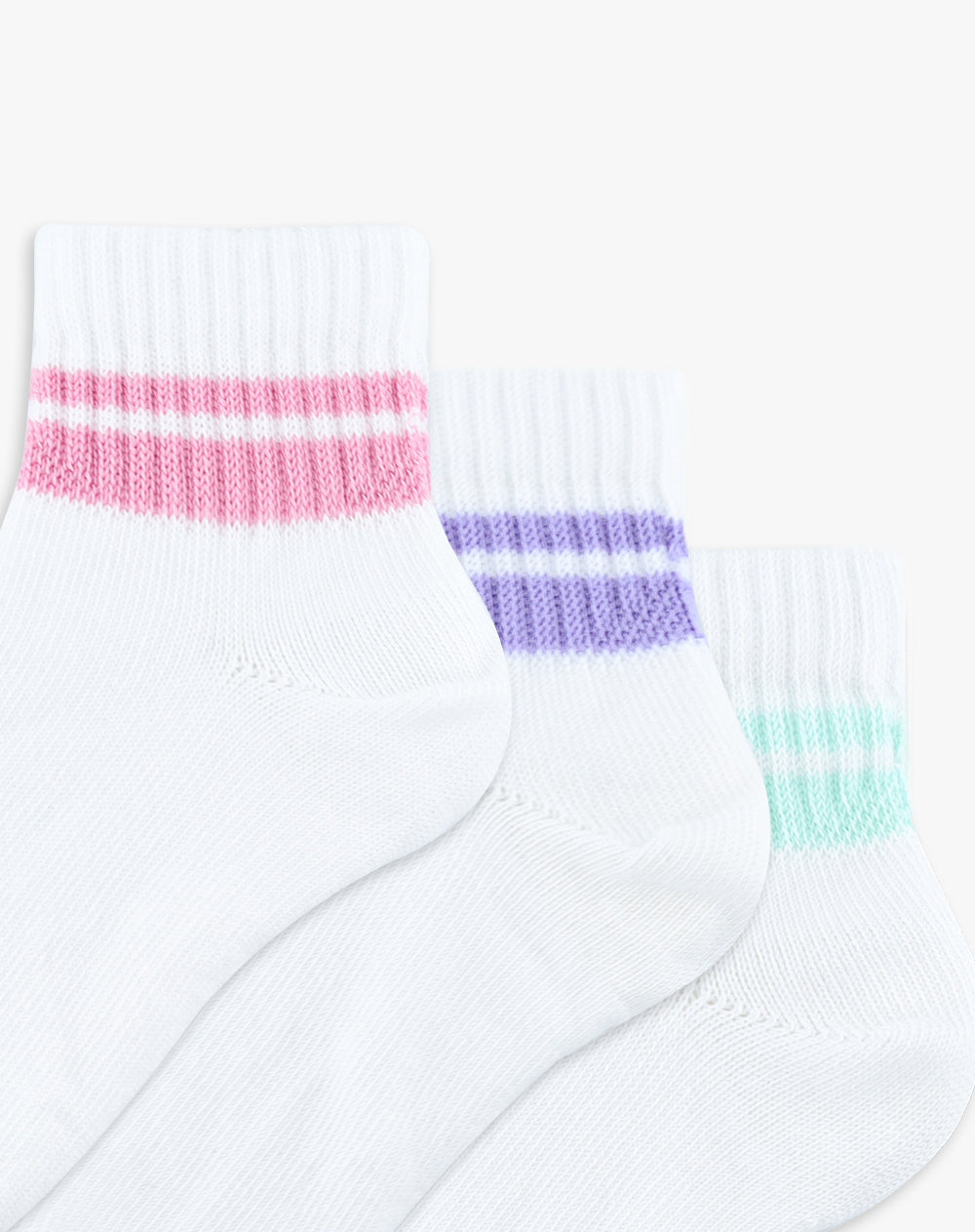 Medias niña tobillera pack x3 surtido