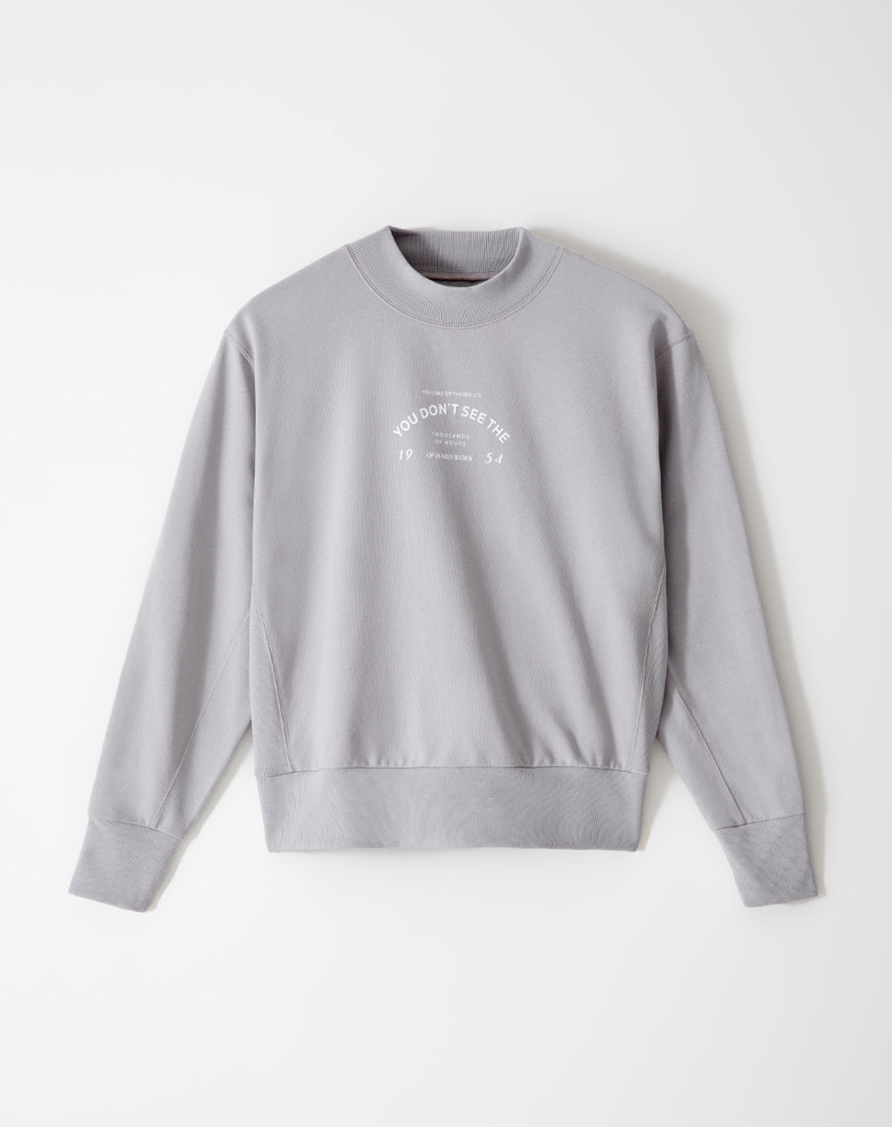 Buzo algodón sostenible holgado gris para mujer