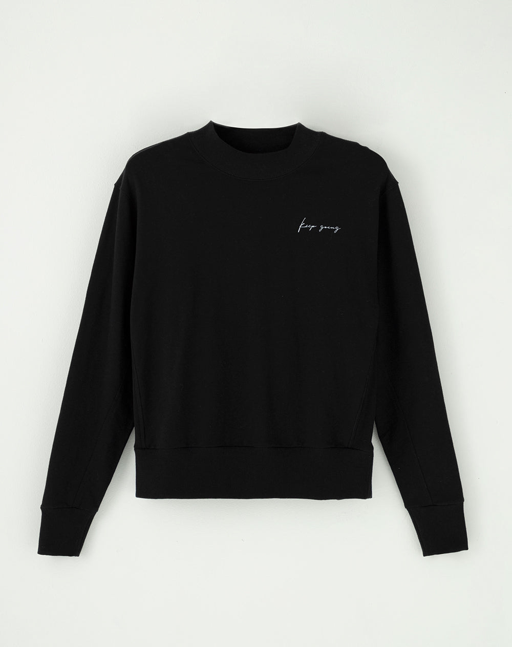 Buzo regular algodón negro mujer