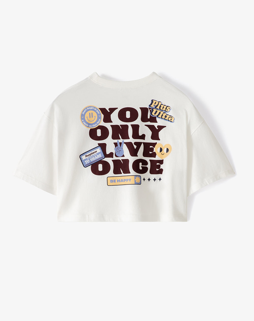 Camiseta relaxed fit manga corta blanca