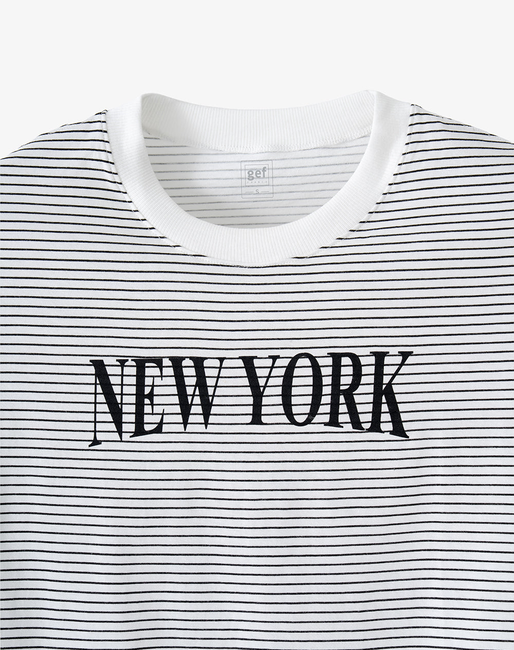 Camiseta crop regular algodón crudo estampada mujer
