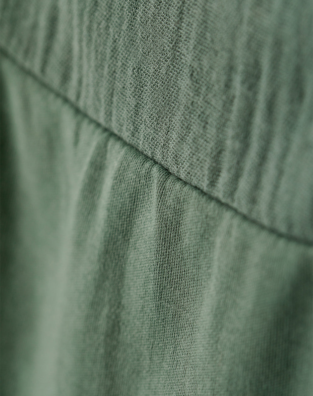 Vestido corto algodón verde niña