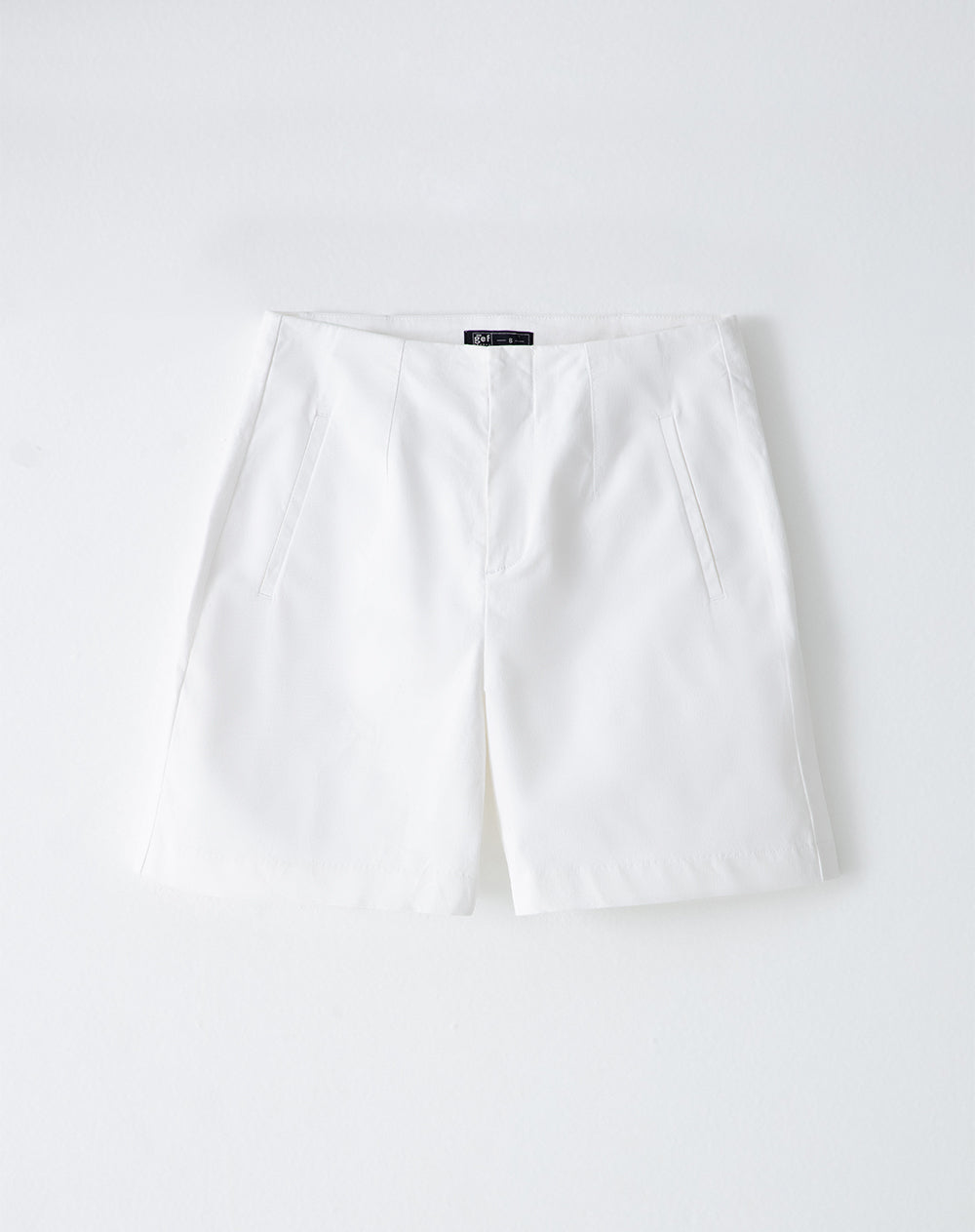 Short tiro alto algodón blanco mujer