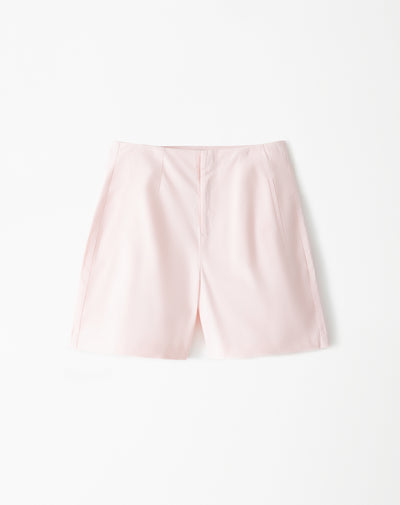 Short tiro alto algodón rosa mujer