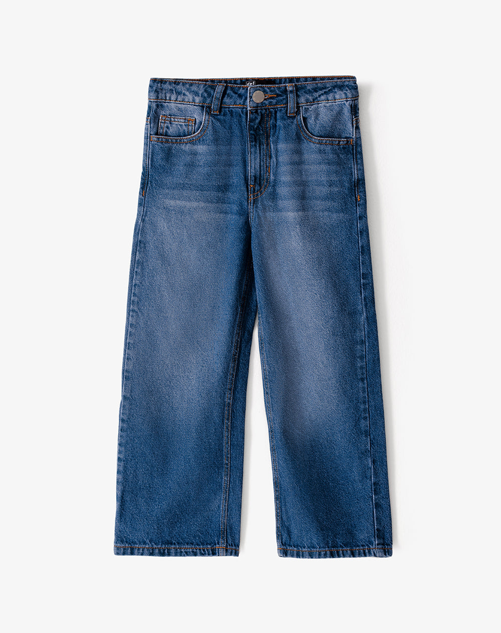 Jean regular fit tiro medio indigo