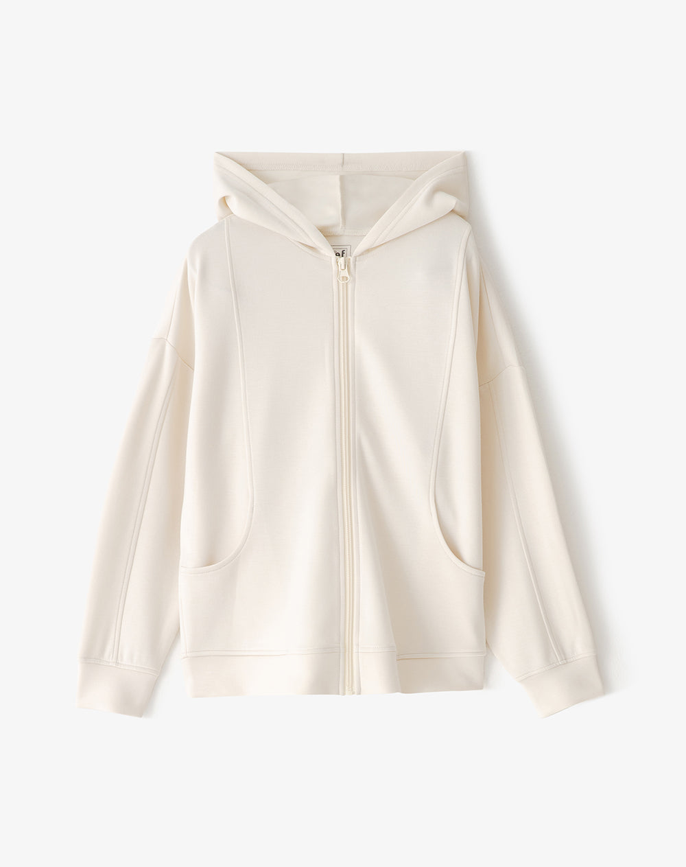 Chaqueta regular crema niña