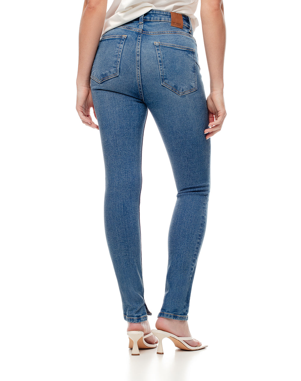 Jean súper skinny push up índigo medio mujer