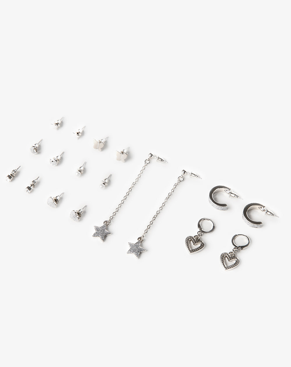 Arete plateado