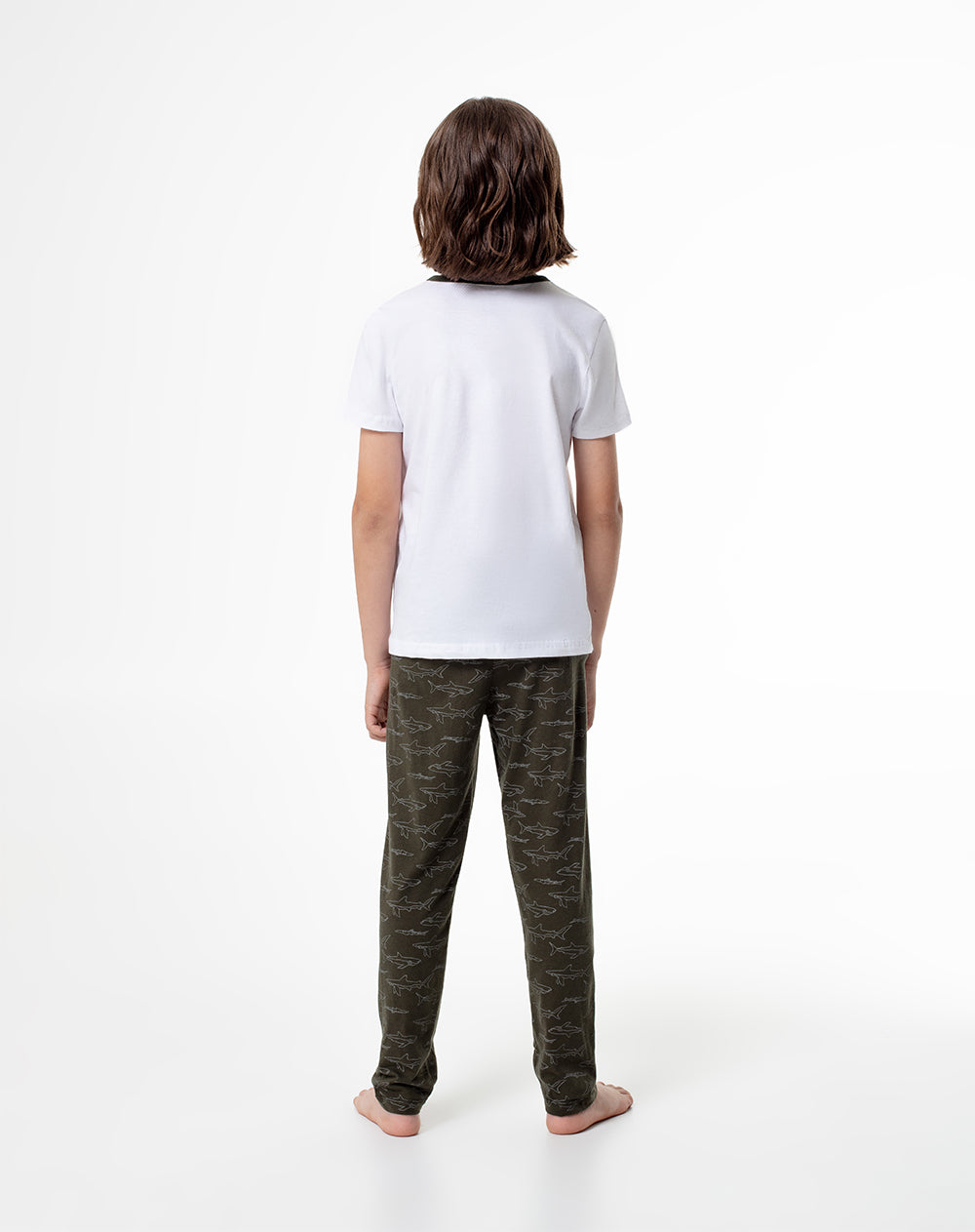 Camiseta + pantalón de pijama niño algodón surtido