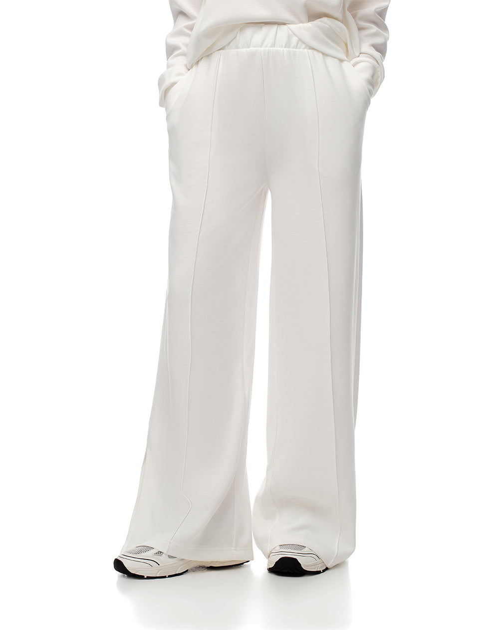 Pantalón holgado vaninilla mujer