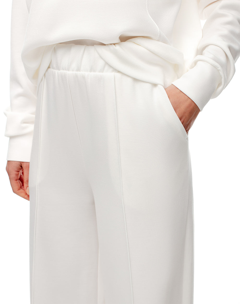 Pantalón holgado vaninilla mujer