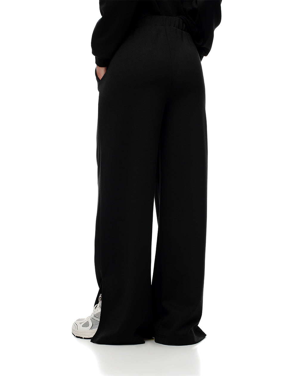 Pantalón holgado negro mujer