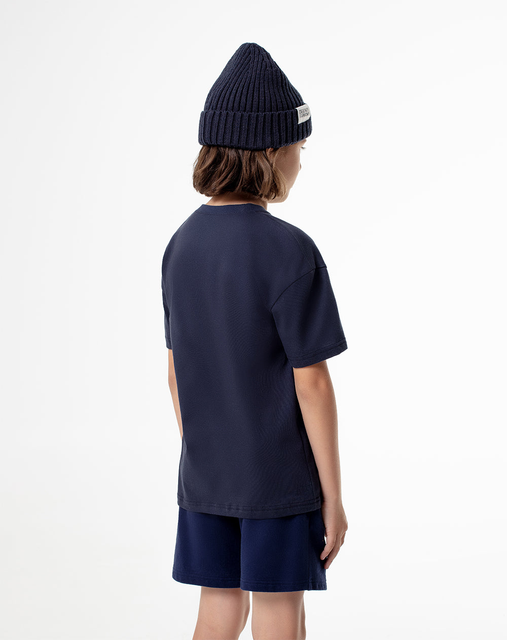 Camiseta regular azul hombre