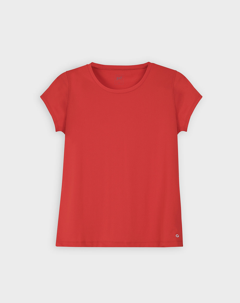 Camiseta deportiva secado rápido roja mujer