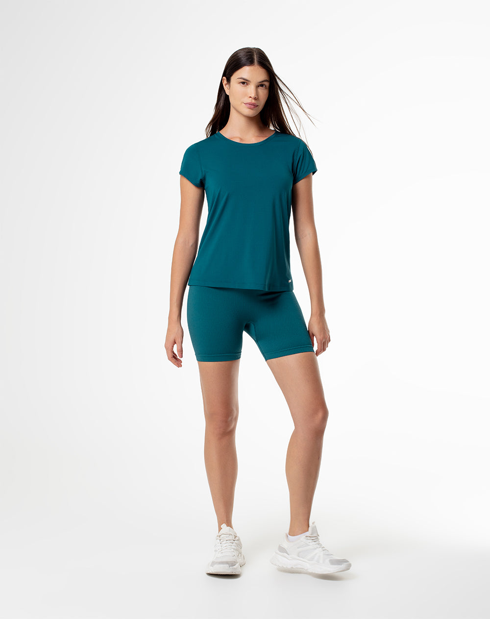 Camiseta deportiva mujer secado rápido verde