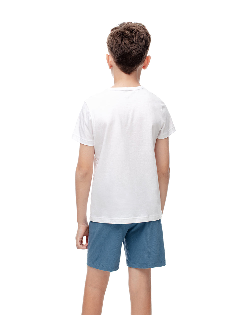 Camiseta + bermuda de pijama niño algodón surtida