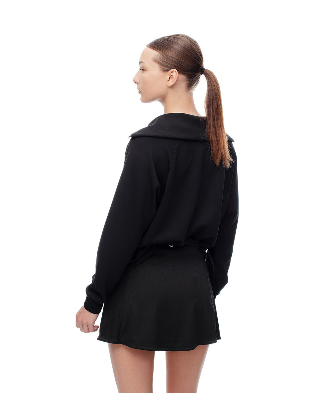 Falda de tenis ciclista interno negra mujer