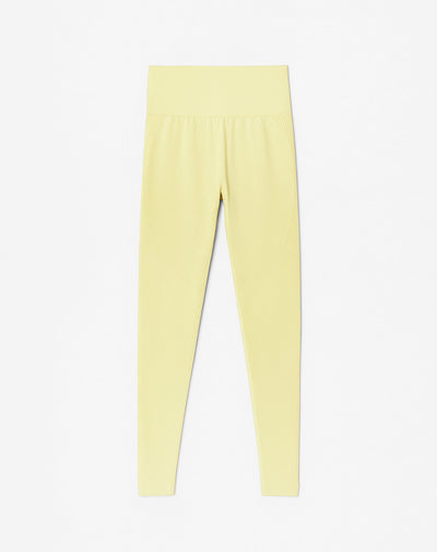 Legging deportivo seamless amarillo mujer
