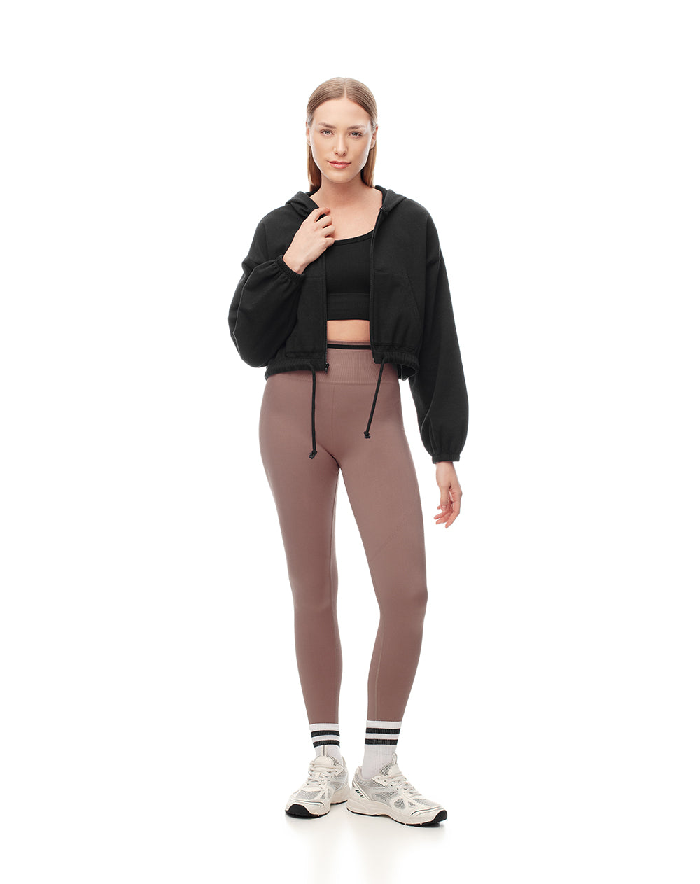 Legging deportivo seamless café mujer