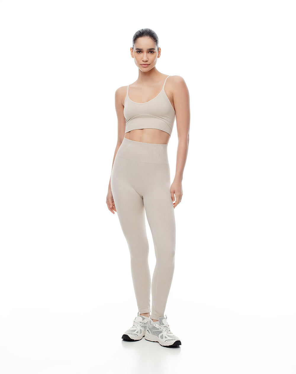 Legging deportivo seamless habano mujer