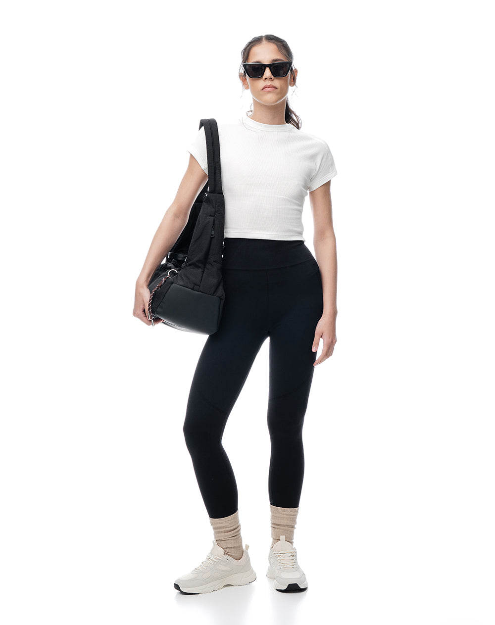 Legging deportivo seamless negro mujer