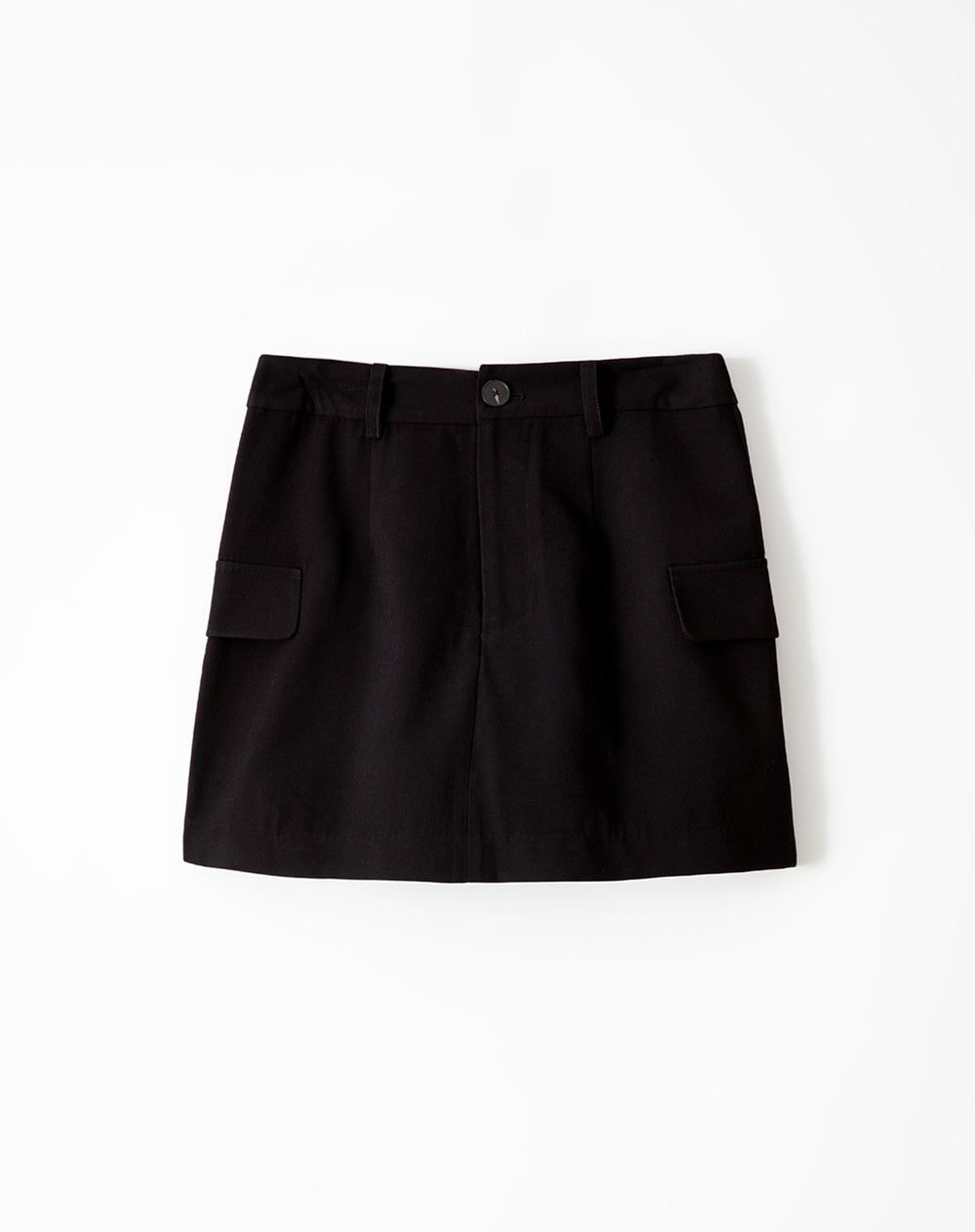 Falda short tiro negra mujer