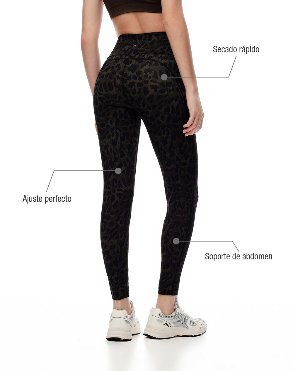 Legging deportivo secado rápido estampado mujer