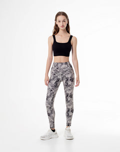 Legging deportivo secado rápido estampado mujer
