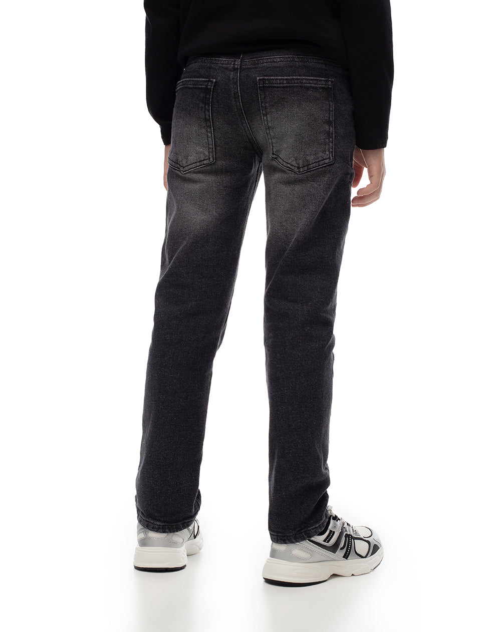 Jean recto negro niño