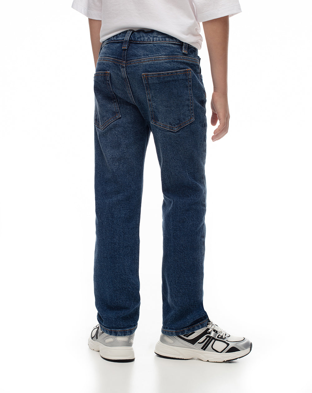 Jean recto índigo oscuro niño
