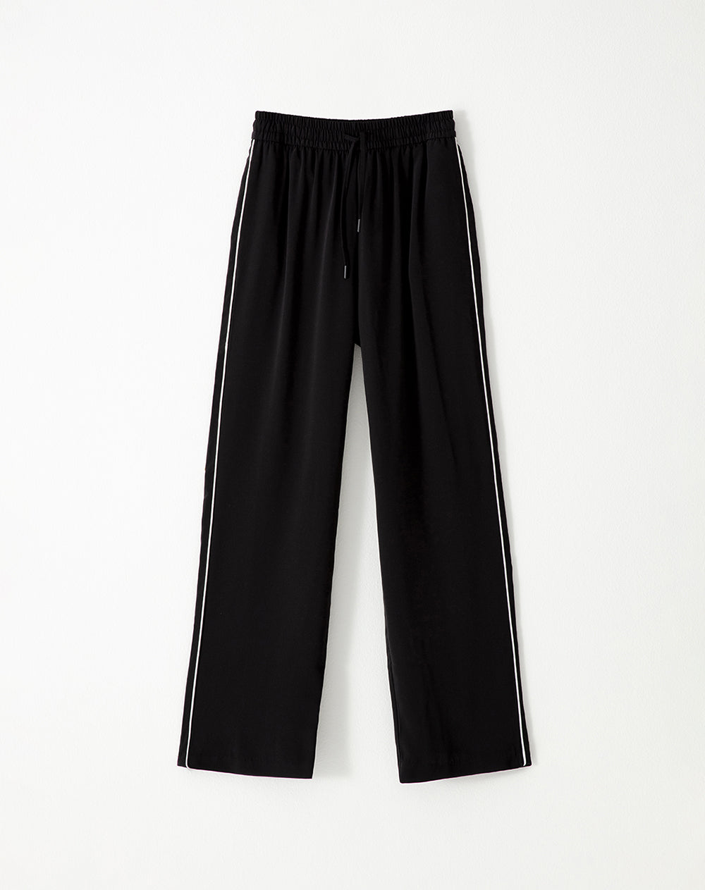 Pantalón tiro alto negro mujer
