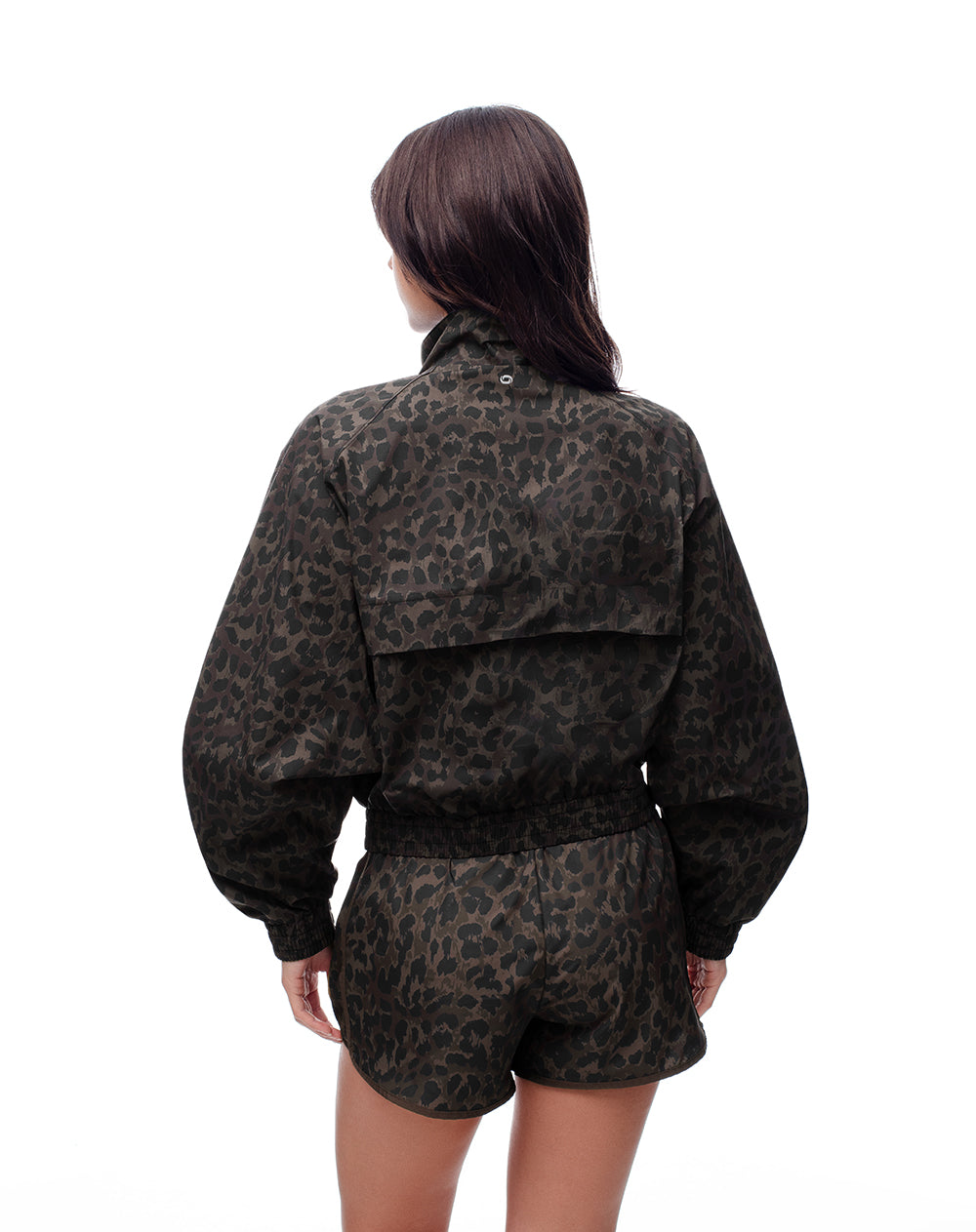 Chaqueta rompevientos print mujer