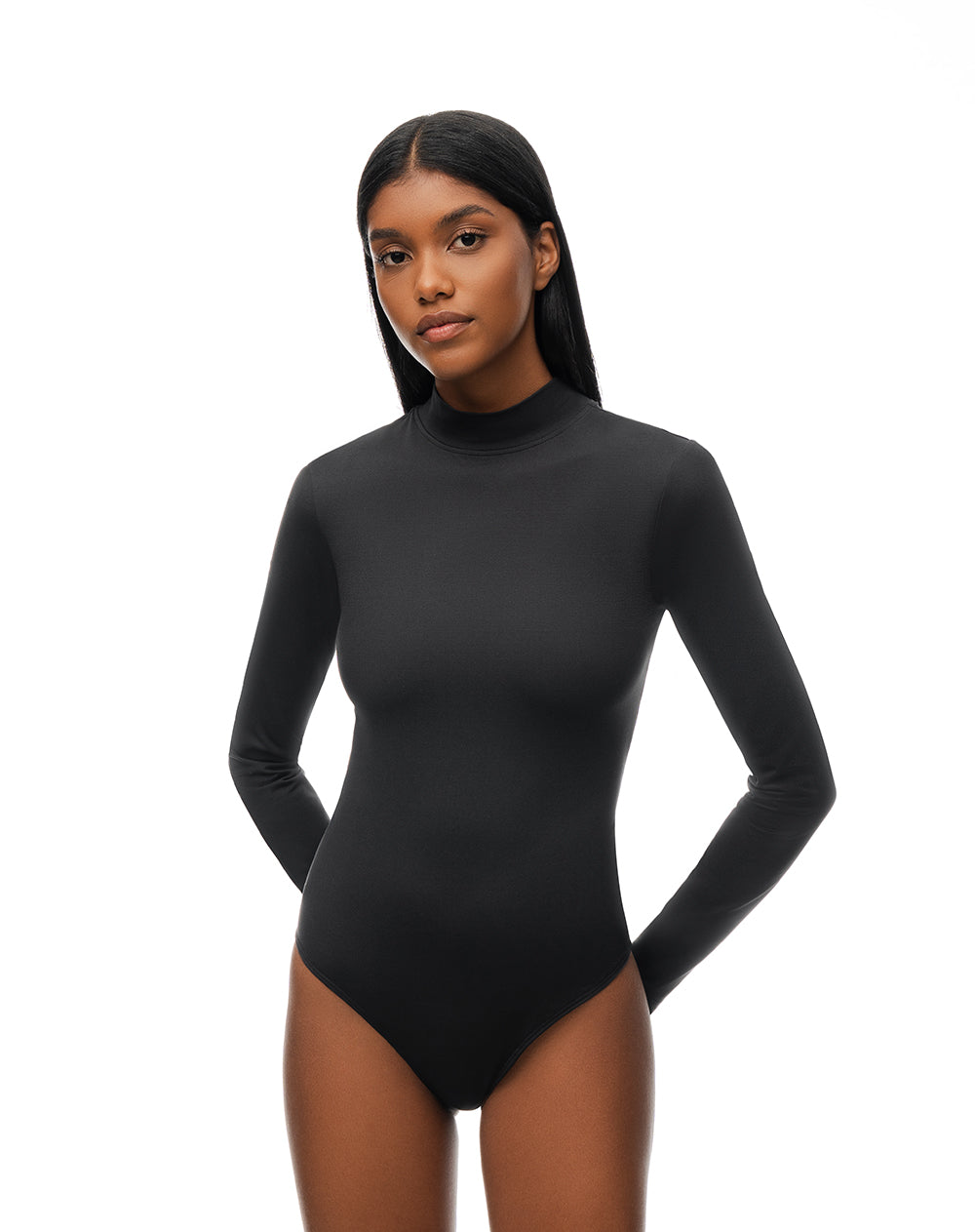 Body manga larga negro mujer