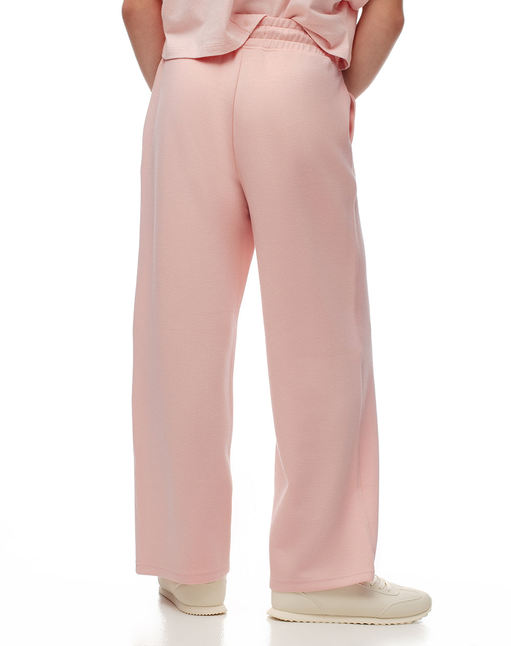 Pantalón tiro medio holgado rosado niña