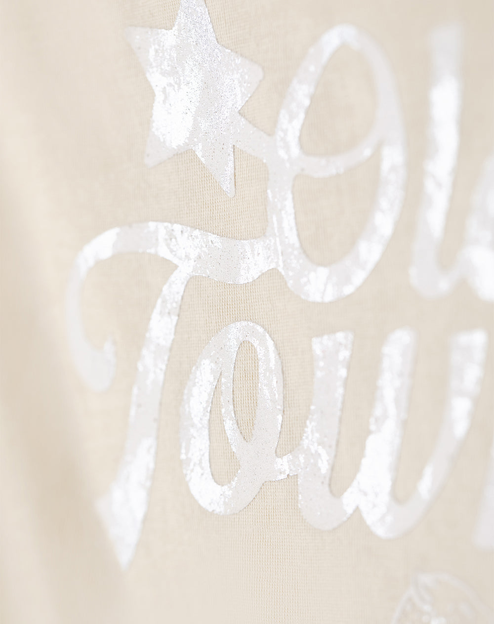 Camiseta regular algodón amarilla estampada niña