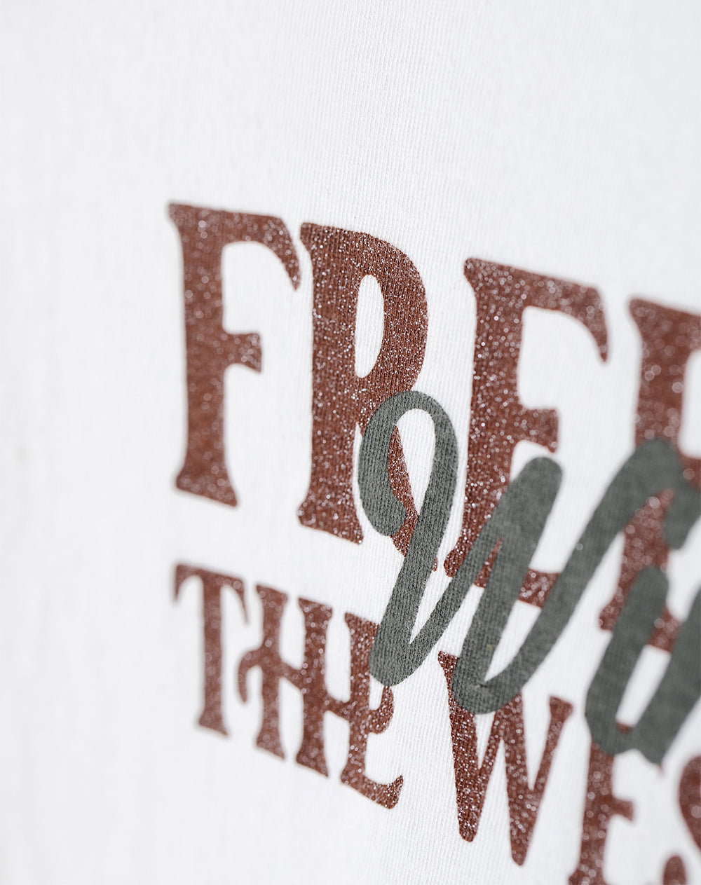 Camiseta regular algodón blanca estampada niña