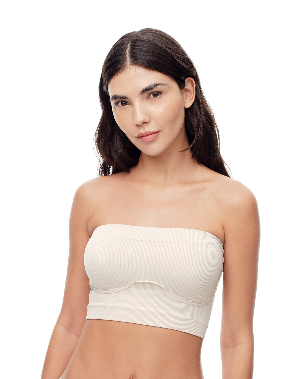 Top soporte medio strapless arena