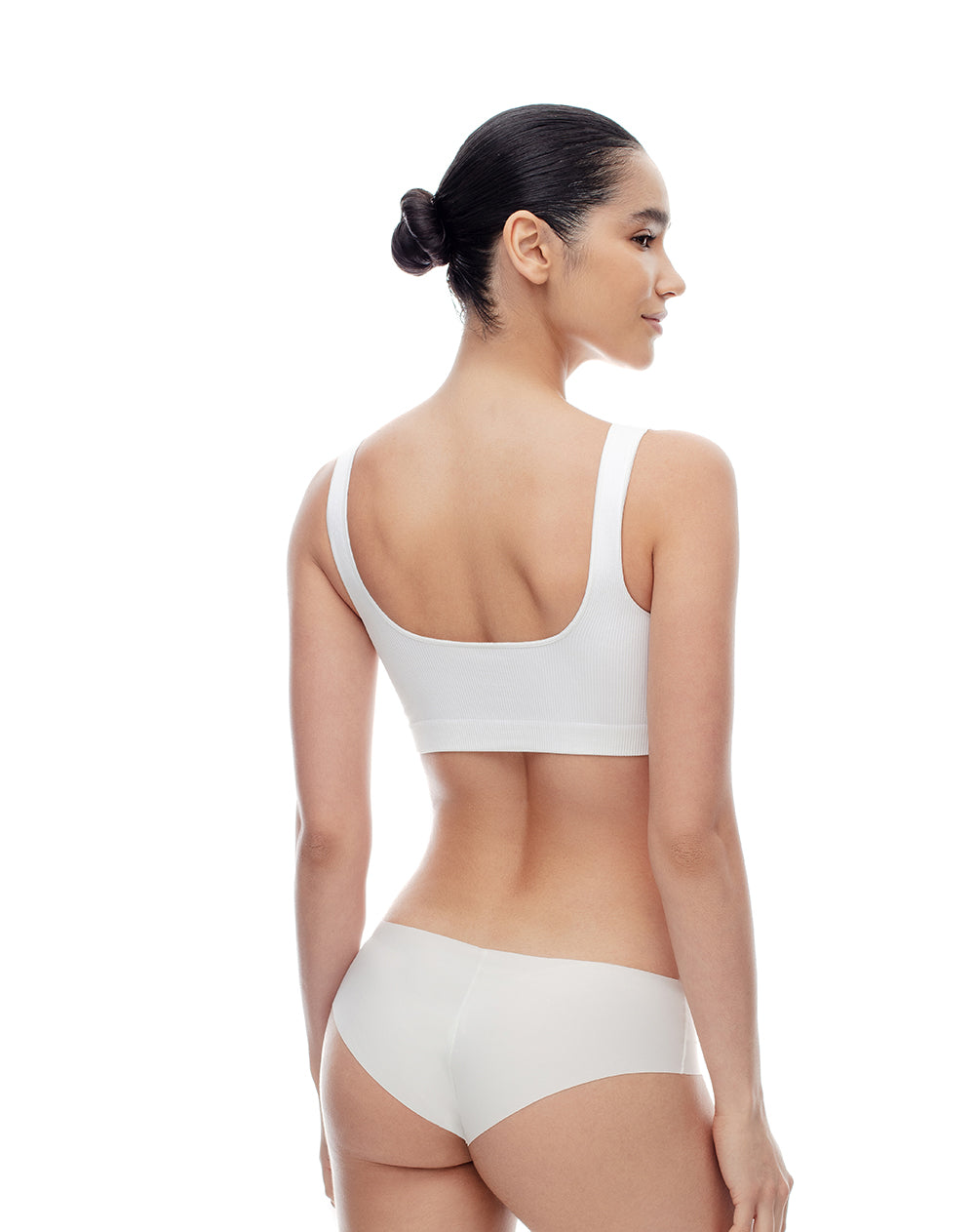 Panty cachetero seamless blanco