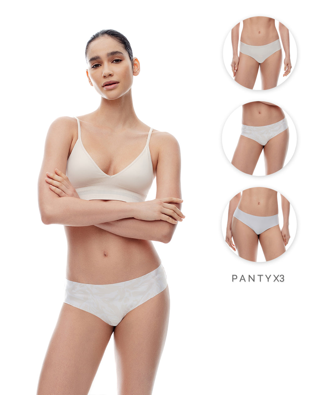 Panty cachetero seamless x3unds surtido