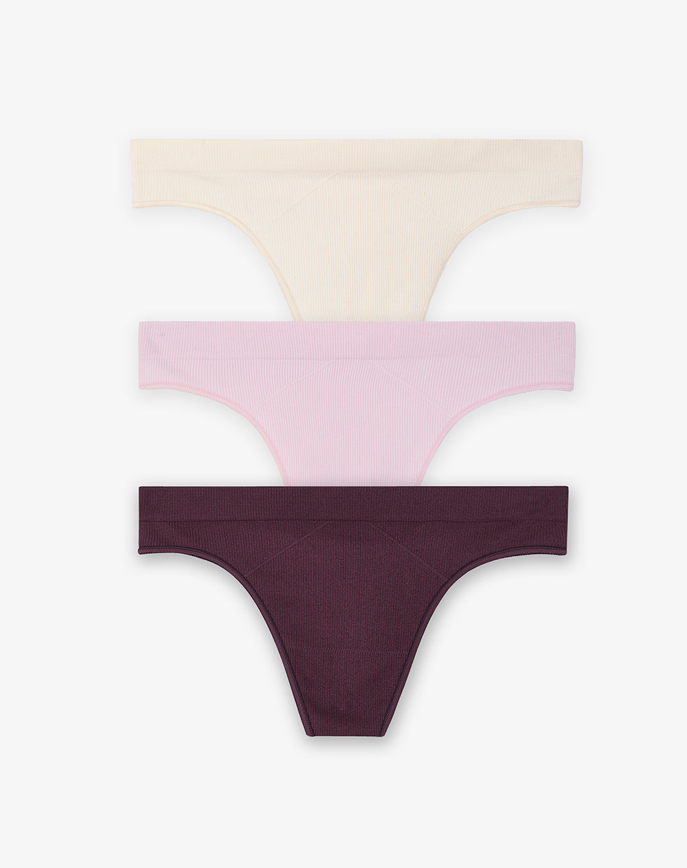 3 pantys brasilero en seamless tiro medio surtido