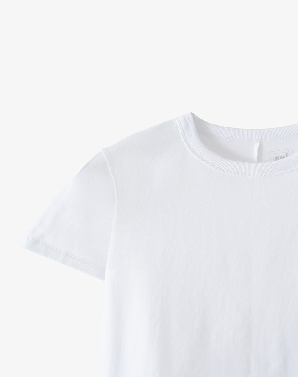 Camiseta regular manga corta blanca mujer