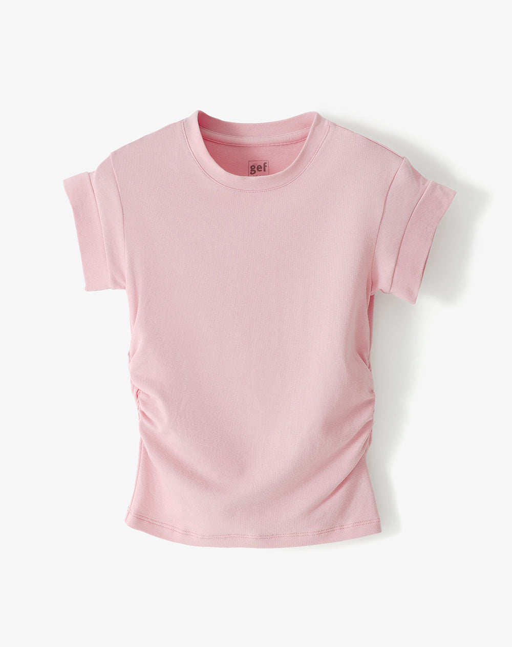 Camiseta regular rosada niña