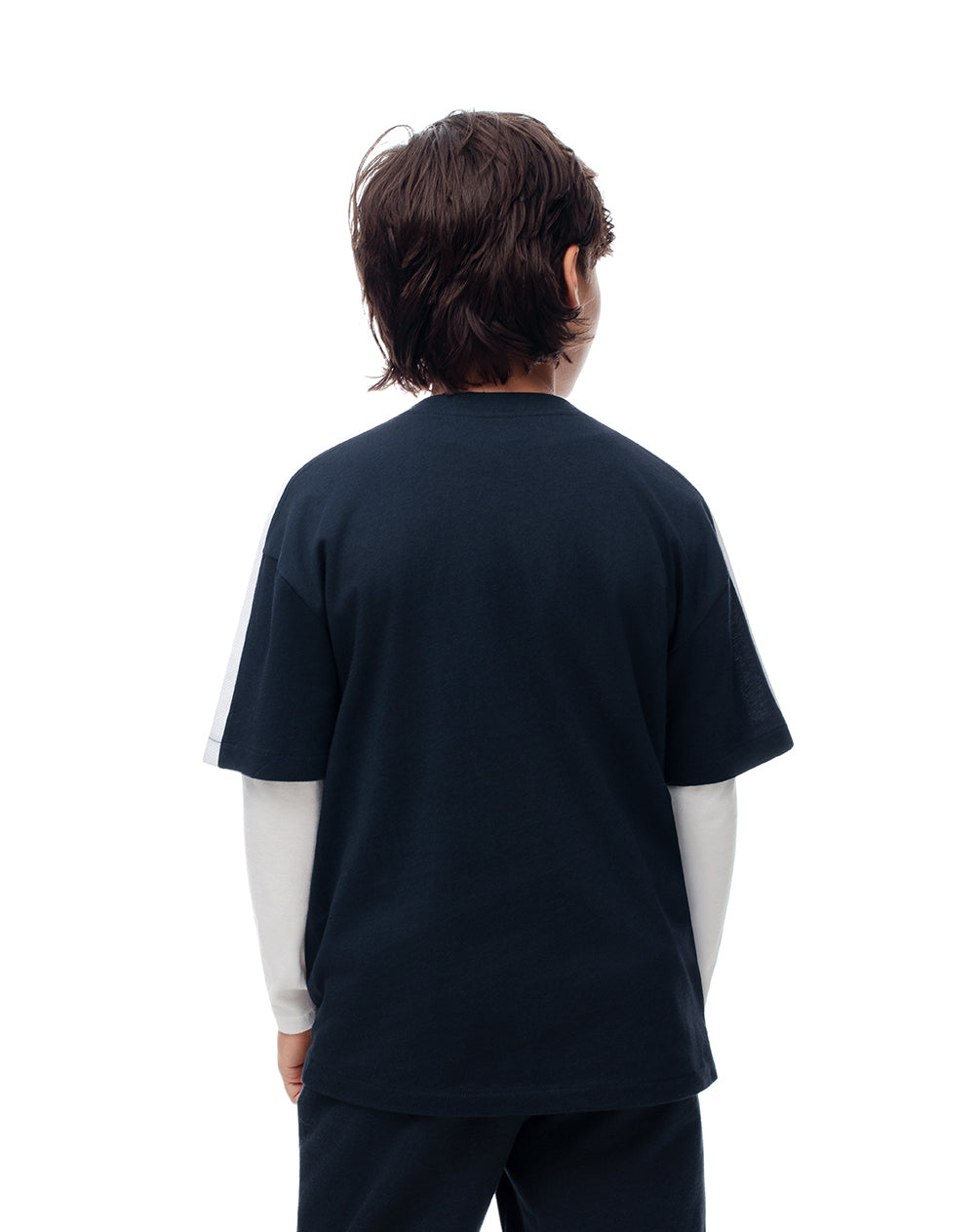 Camiseta regular fit manga corta azul