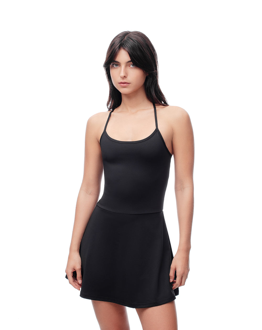 Vestido deportivo ciclista interno negro mujer