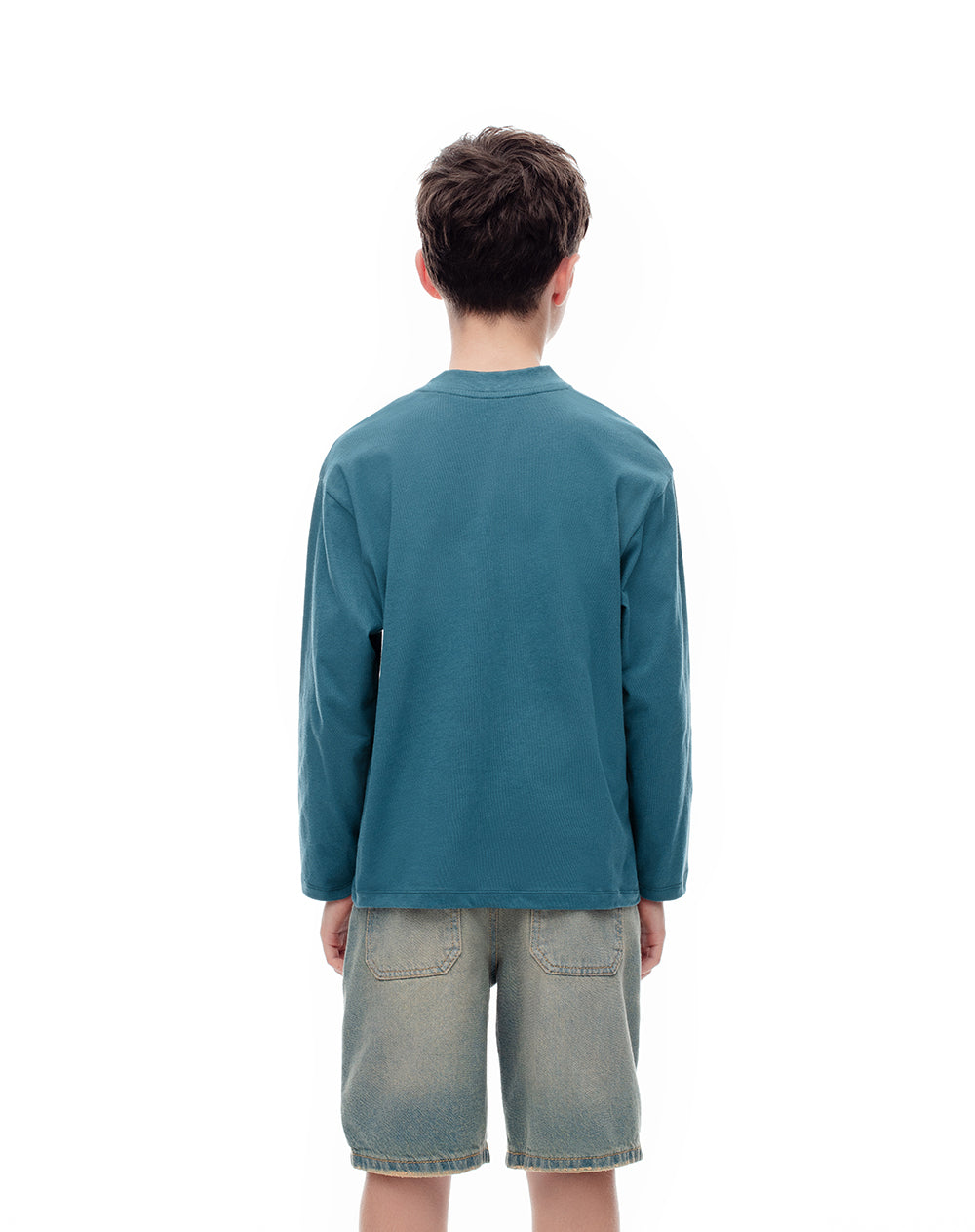 Camibuzo regular algodón verde niño