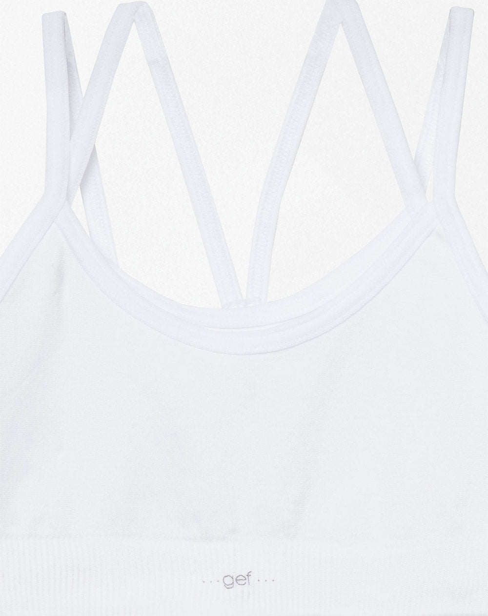 Top niña doble seamless blanco